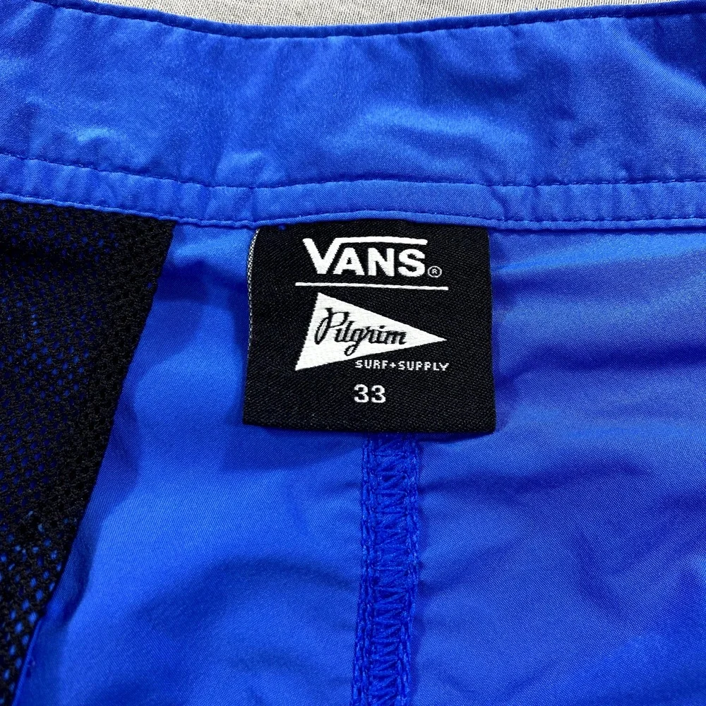 Vans X Pilgrim Shorts Mens 33 Blue Board‎ Shorts Swim Trunks 8